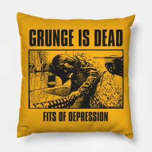 grunge is dead Pillow