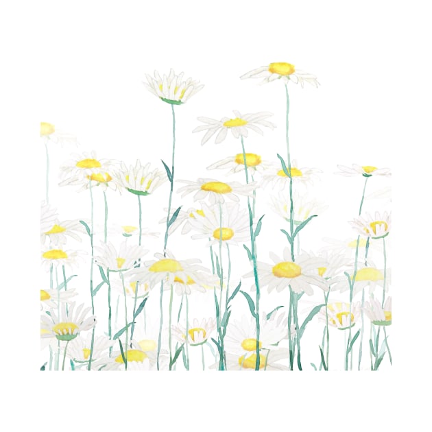 white daisy branch vertical 2020 by colorandcolor