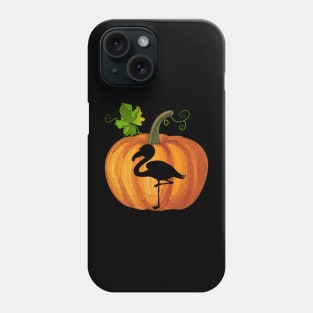 Flamingo in pumpkin Phone Case