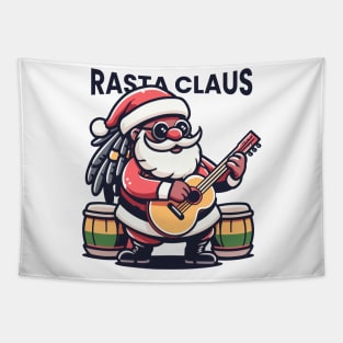 Rasta Claus Christmas Tapestry