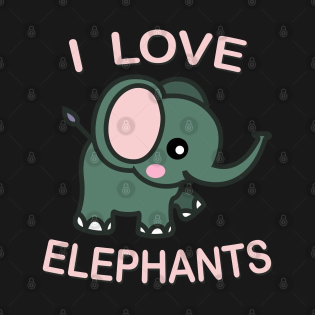 I love elephants Kawaii Baby Elephant. by Brasilia Catholic