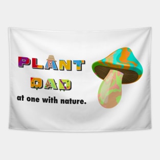 Funny Plant Dad Shrooms Design Tapestry