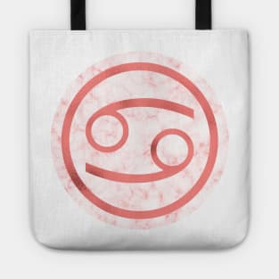 Living Coral Marble Zodiac - Cancer Tote