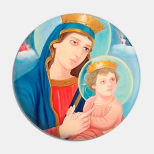 Our Lady of Perpetual Help Catholic Pin