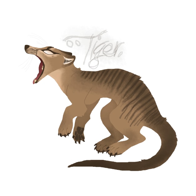 Thylacine/Tiger by Trashacoleo