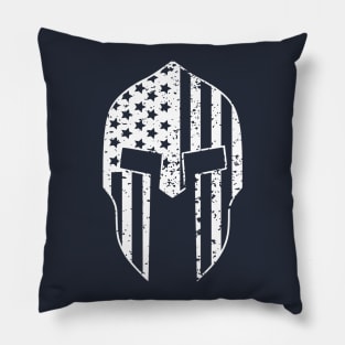 Distressed Spartan Helmet Pillow