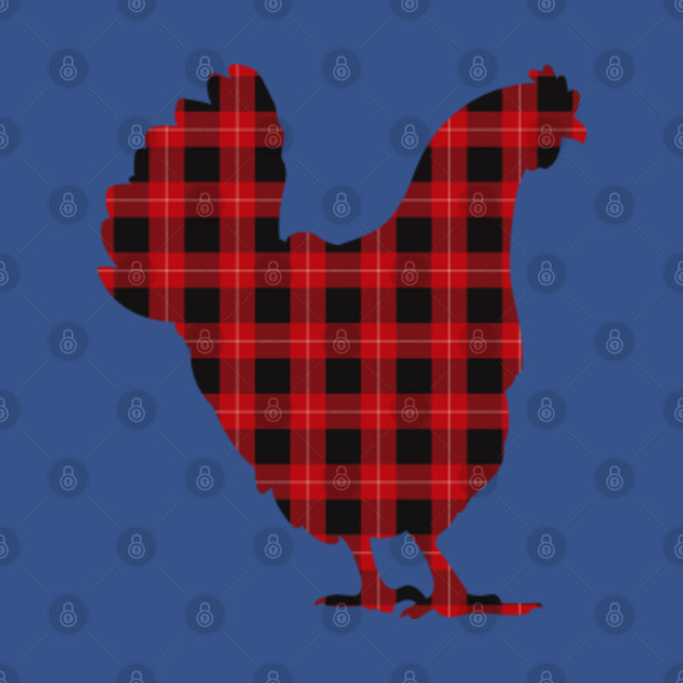 Disover Chicken Buffalo Plaid - Chicken - T-Shirt