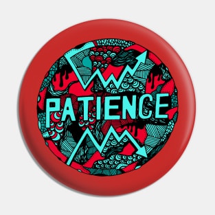 Turqred Circle of Patience Pin