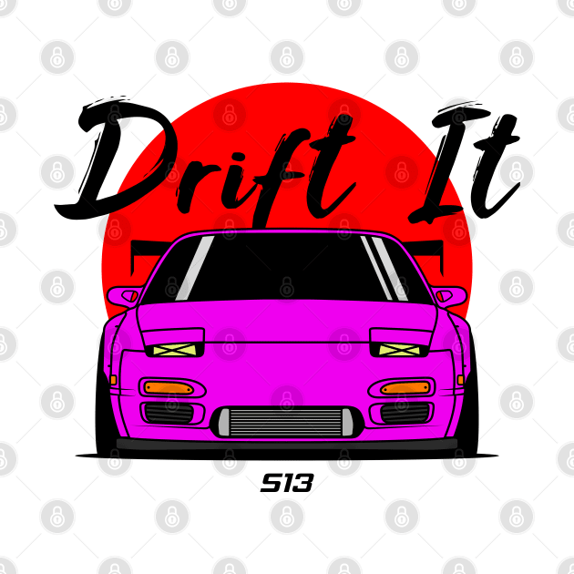 Pink S13 Front by GoldenTuners