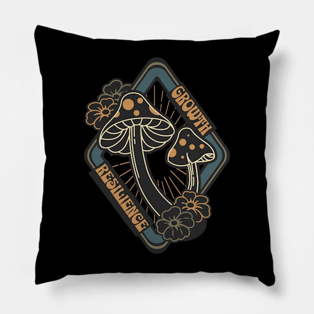 Growth and Resilience Pillow by Intricate House of Design