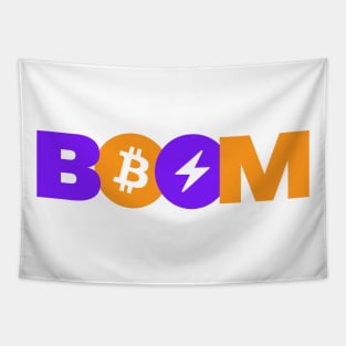 BTC Lightning BOOM Tapestry