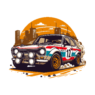 Rally Car Pixel Art T-Shirt