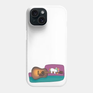 Yuni Sleeps On A Guitar Phone Case