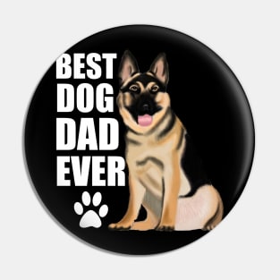 Best Dog Dad Ever German Shepherd Pin