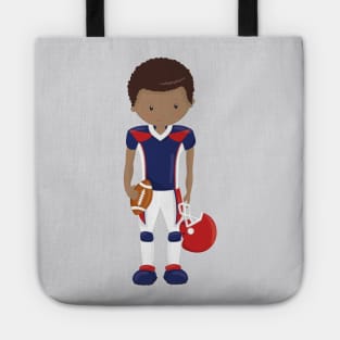 African American Boy, Team Sport, Rugby Player Tote