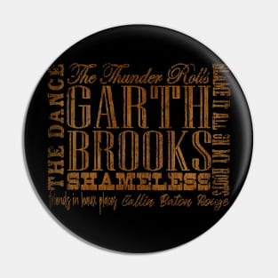 Garth Brooks Old Limitied art Pin