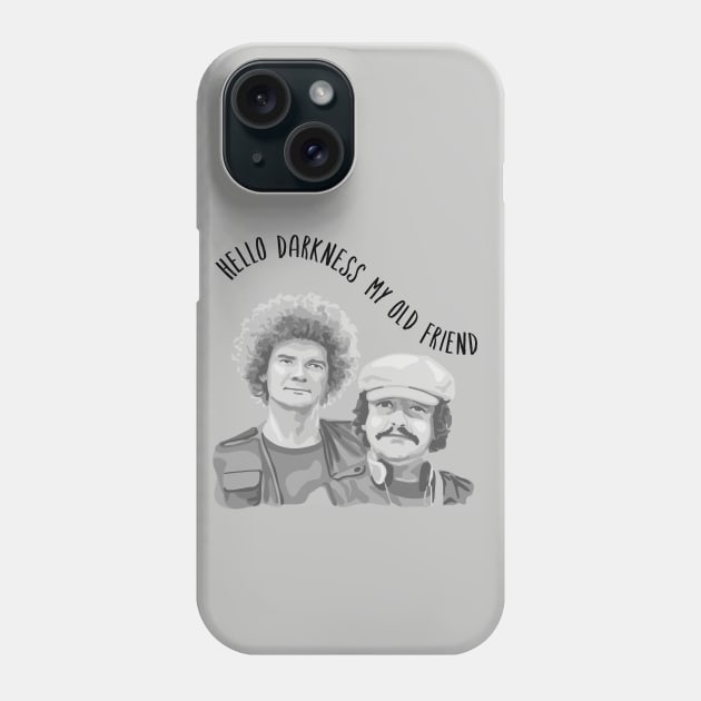 Nemesis Detectorists - Hello Darkness My Old Friend Phone Case by Slightly Unhinged