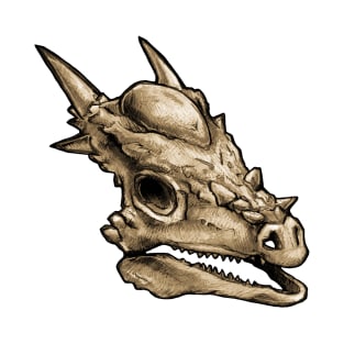 Dinosaur Skull Stygimoloch Sticker T-Shirt