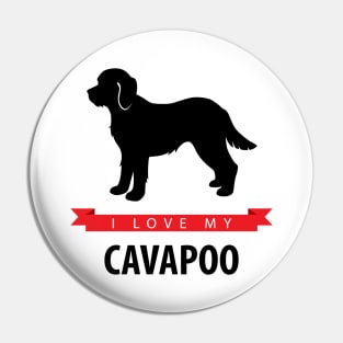 I Love My Cavapoo Pin