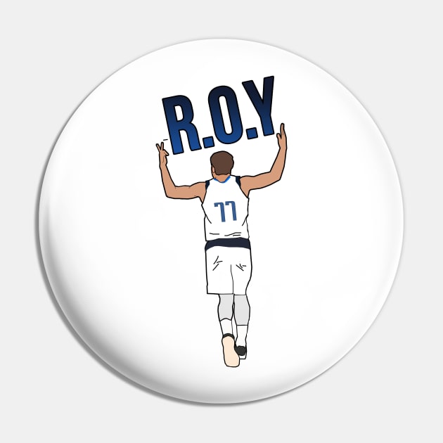Luka Doncic Rookie of the Year 'ROY' - NBA Dallas Mavericks Pin by xavierjfong