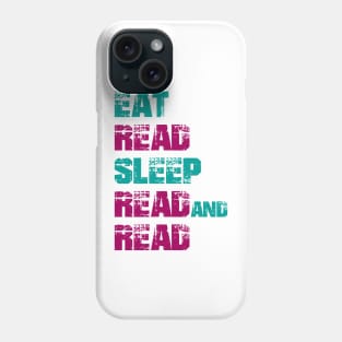 Book Aesthetic - eat read sleep read and read Phone Case