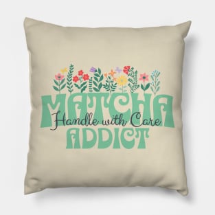 Matcha Addict Pillow