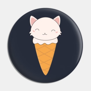 Kawaii Ice Cream Cone T-Shirt Pin