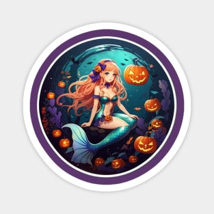 Mermaid Halloween Transformation Magnet