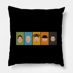 the evolution of Walter White Pillow