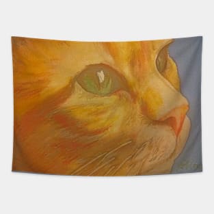 Ginger Cat (Van Gogh Style) Tapestry