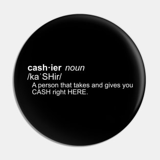 Funny Cashier Shirt. Pin