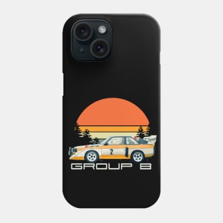 Sport S1 E2 A2 Group B Rally Car Stig Blomqvist, Mikkola and Walter Röhrl Phone Case