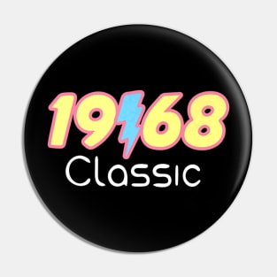 Classic 1968 Rock 55th Birthday Pin