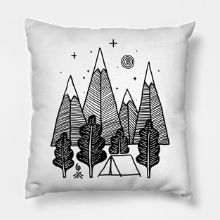 Camp Line (for Bright Color) Pillow