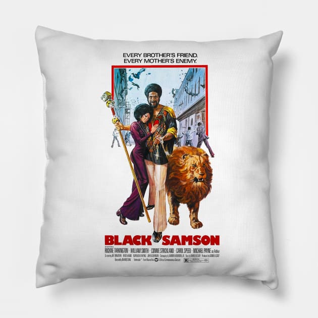 Black Samson Pillow by Pop Fan Shop