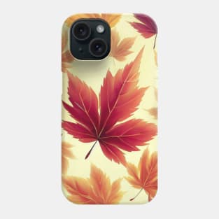 Beautiful Maple Leaves Artwork Phone Case