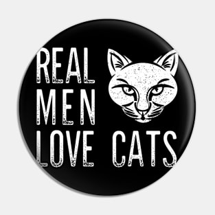 Real Men Love Cats Shirt Cat Dad Shirt Funny mother's Day Pin