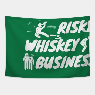 Risky Whiskey Business St Patrick's Day Tapestry