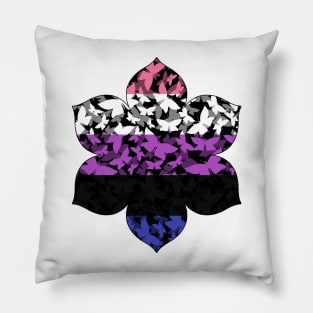 Veil of Butterflies, Pride Series - Genderfluid Pillow