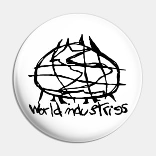 Wrld Ind Scribble Logo Pin