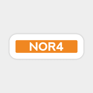 Lando Norris 4 - Driver Tag #3 Magnet