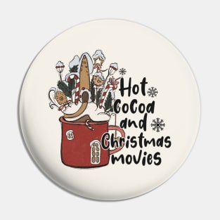 Hot Cocoa And Christmas Movies Pin