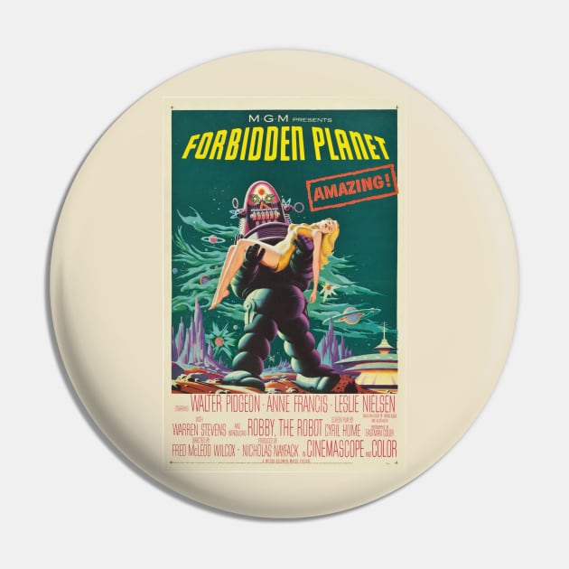 Forbidden Planet Pin by MindsparkCreative