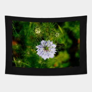 Blue Nigella Flower Tapestry