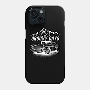 Groovy Days Vintage Retro Old Car Nostalgic Mountains Phone Case