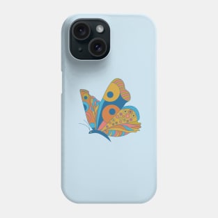 Butterfly Flying Flowers Vintage Phone Case