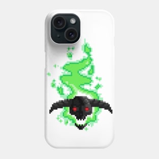 flaming 8-bit skull t-shirt:D Phone Case