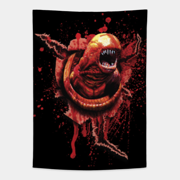 Chestburster Alien Xenomorph Sci Fi Horror Alien Chestburster Tapestry Teepublic