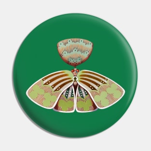 Clubs butterfly Pin