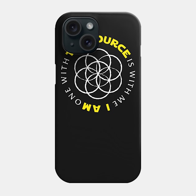 The Source is with me (seed of life) - dark colors Phone Case by YelloCatBean